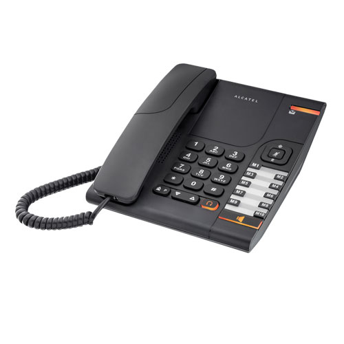 RJ11 Handsfree Call Center Corded Telephone Monaural Headset, Black