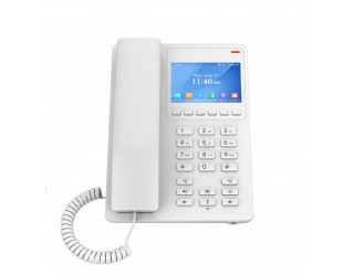 Grandstream GHP630 Compact Hotel Phone with Color LCD Screen - White