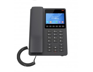 Grandstream GHP631W Compact Hotel Phone with Color LCD Screen and Wi-Fi - Black