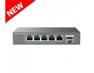 Grandstream GWN7700MP 5-Port Unmanaged 2.5G Multi-Gigabit Network PoE Switch,1 SFP+ Fiber Port