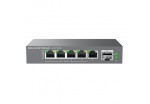 Grandstream GWN7700MP 5-Port Unmanaged 2.5G Multi-Gigabit Network PoE Switch,1 SFP+ Fiber Port