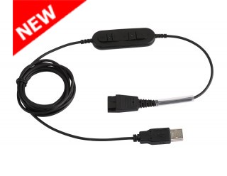 Supervoice SVC-QDUSB3 Headset QD to USB PC Connecting Bottom Cable with DSP